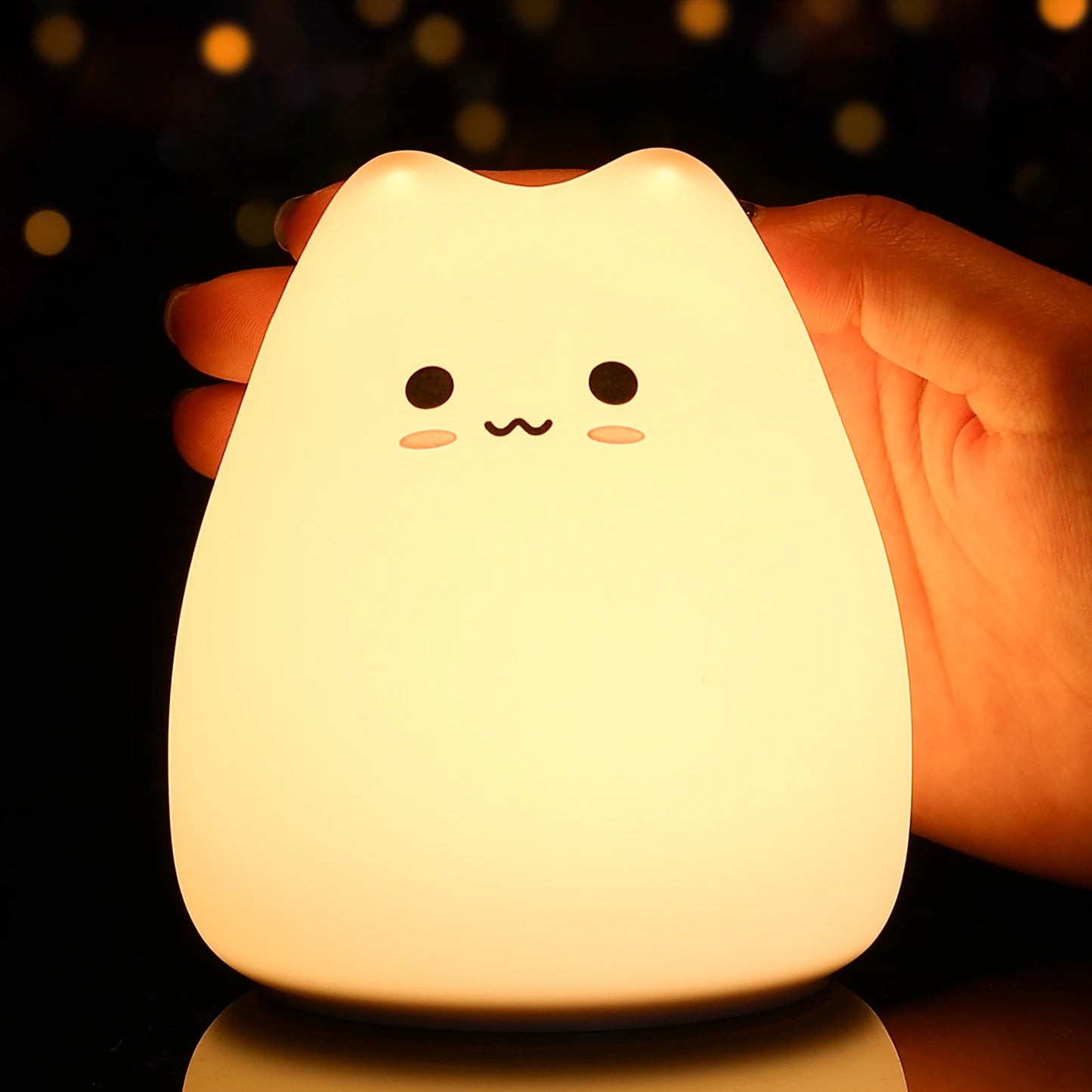 Mini Kawaii Baby Night - Lamp 7 Color-changing - Eye Protection - Bedroom Bedside Nightlight