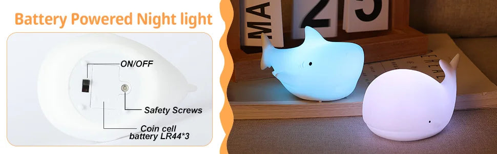 Mini Kawaii Baby Night - Lamp 7 Color-changing - Eye Protection - Bedroom Bedside Nightlight