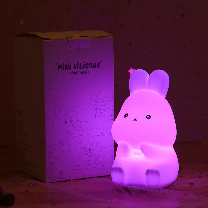 Mini Kawaii Baby Night - Lamp 7 Color-changing - Eye Protection - Bedroom Bedside Nightlight