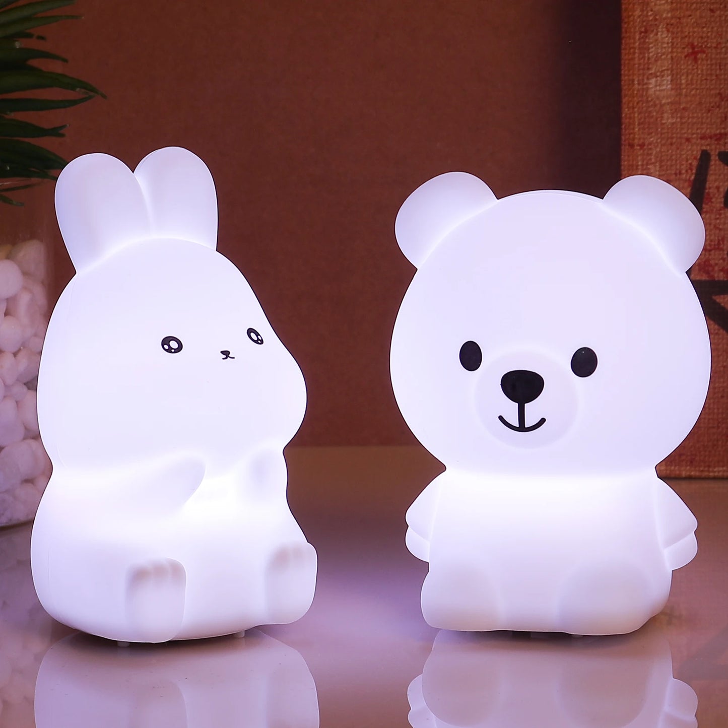 Mini Kawaii Baby Night - Lamp 7 Color-changing - Eye Protection - Bedroom Bedside Nightlight