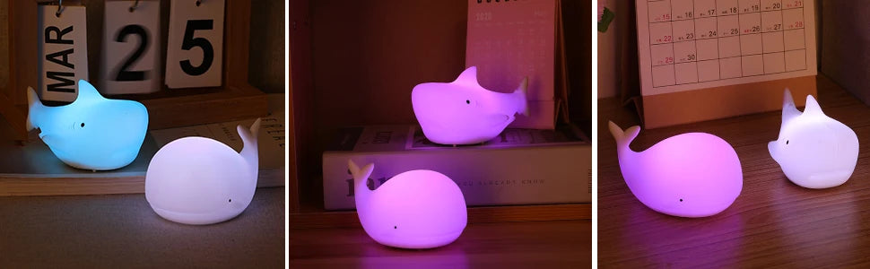 Mini Kawaii Baby Night - Lamp 7 Color-changing - Eye Protection - Bedroom Bedside Nightlight