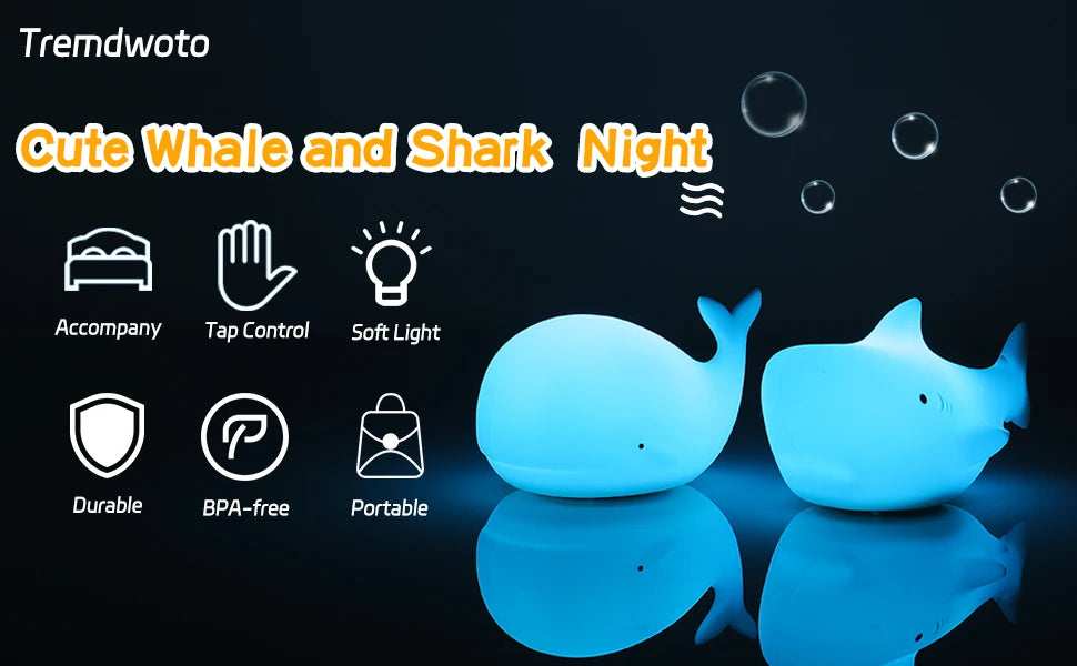 Mini Kawaii Baby Night - Lamp 7 Color-changing - Eye Protection - Bedroom Bedside Nightlight